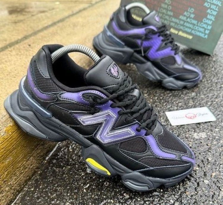 Newbalance 9060 Black Purple Rain Sneakers