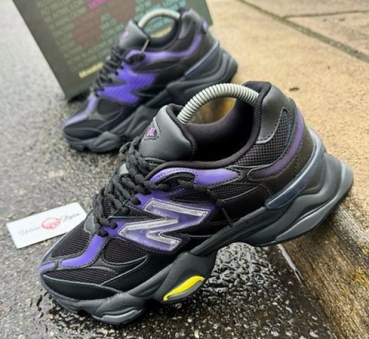 Newbalance 9060 Black Purple Rain Sneakers