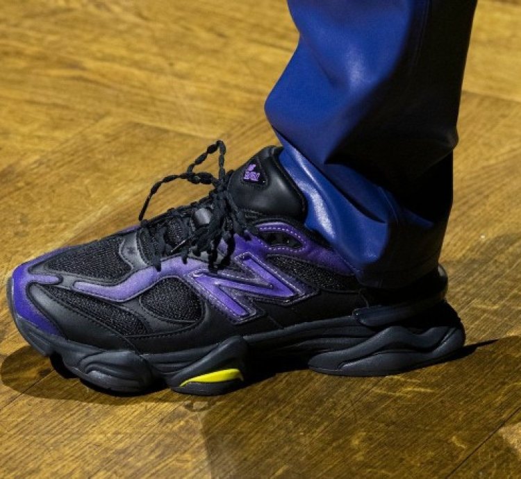 Newbalance 9060 Black Purple Rain Sneakers