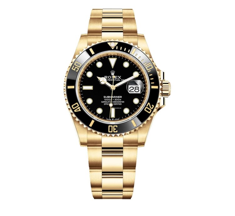 Rolex Submariner Date Yellow Gold Submariner Date Watch - Black Bezel - Black Dial 126618ln