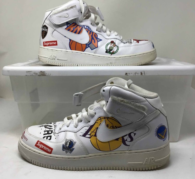 Supreme Nba Air Force 1 Mid White