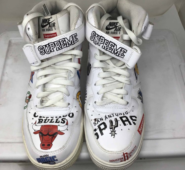 Supreme Nba Air Force 1 Mid White