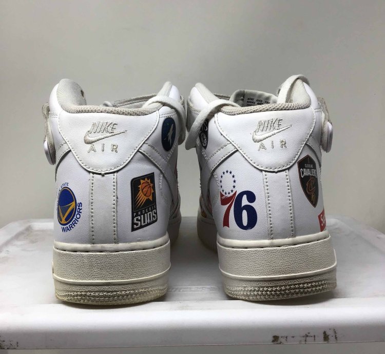 Supreme Nba Air Force 1 Mid White