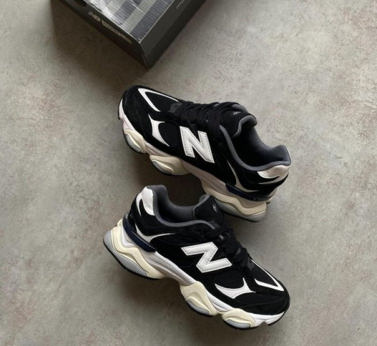 Newbalance 9060 Black White Running Shoes