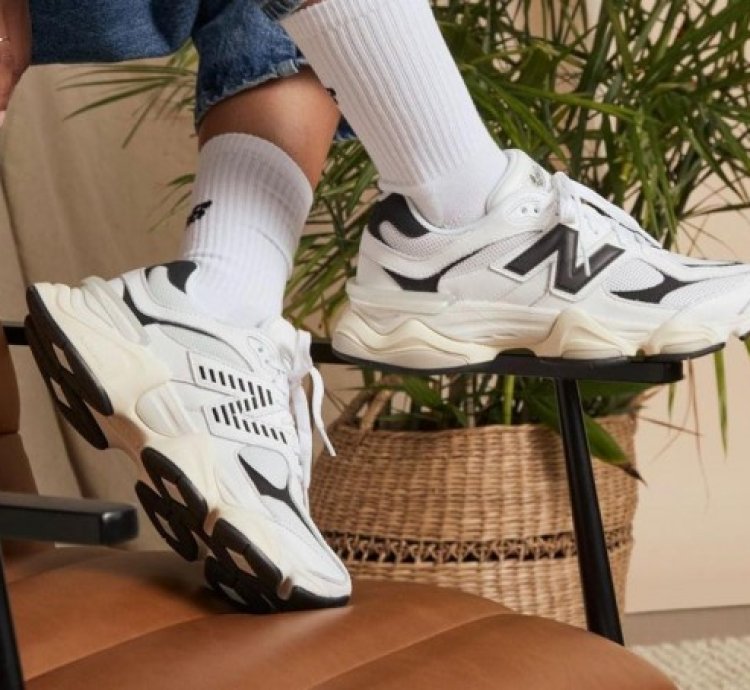 Newbalance 9060 Black White Running Shoes