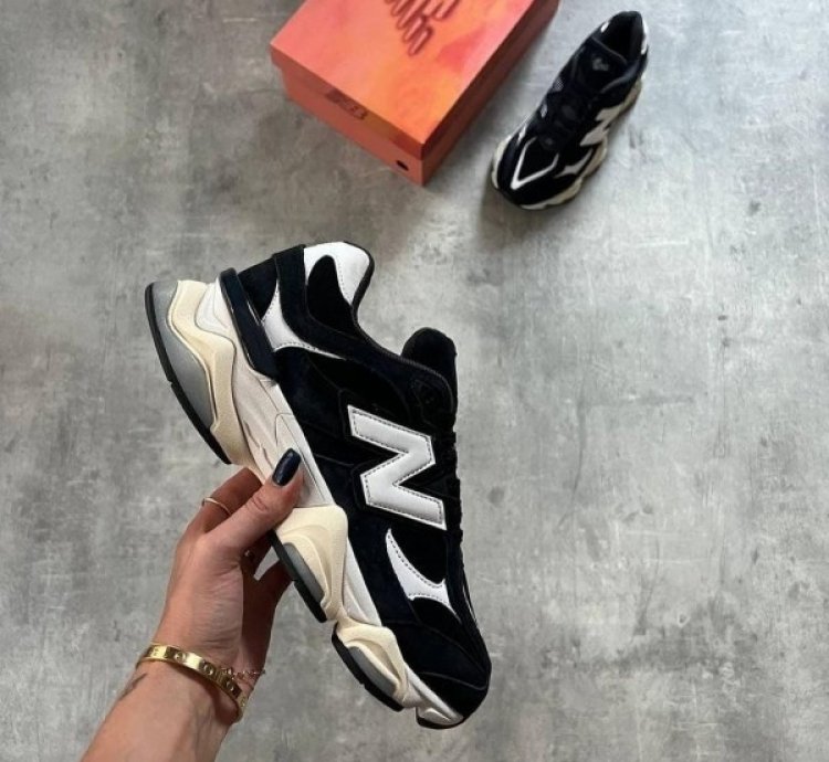 Newbalance 9060 Black White Running Shoes