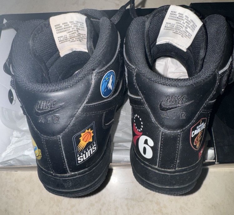 Supreme Nba Black Nike Air Force 1 Mid