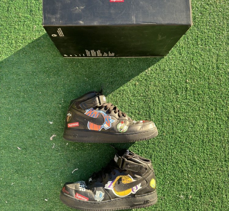 Supreme Nba Black Nike Air Force 1 Mid
