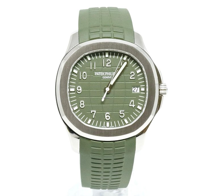 Patek Philippe Aquanaut 5168g Box And Papers 2020 Green Dial White Gold