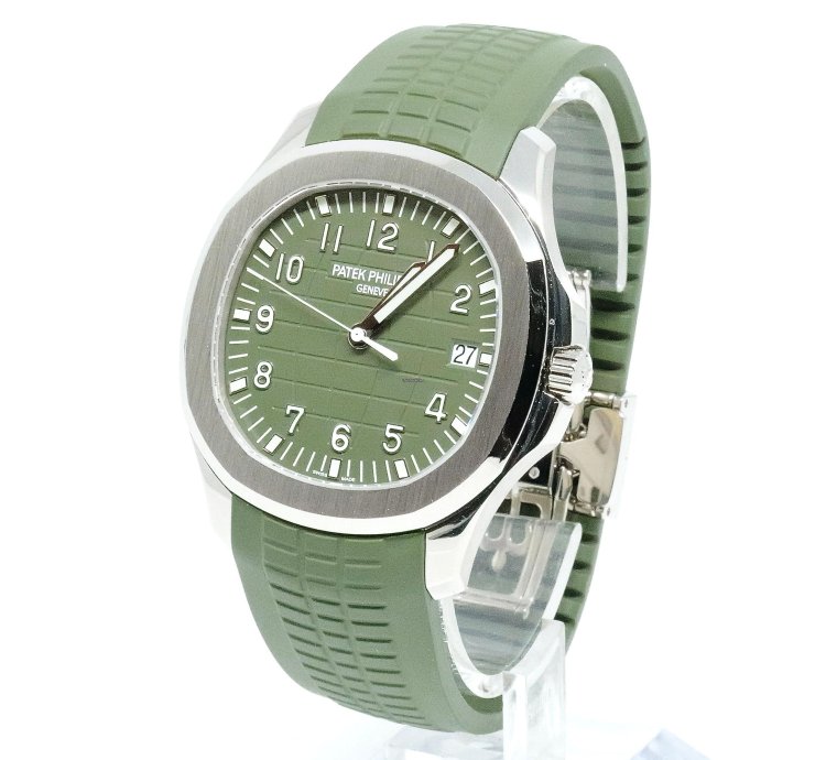 Patek Philippe Aquanaut 5168g Box And Papers 2020 Green Dial White Gold