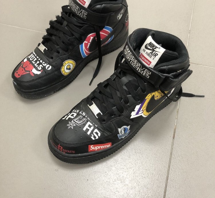 Supreme Nba Nike Air Force 1 Mid 07 Black 2018