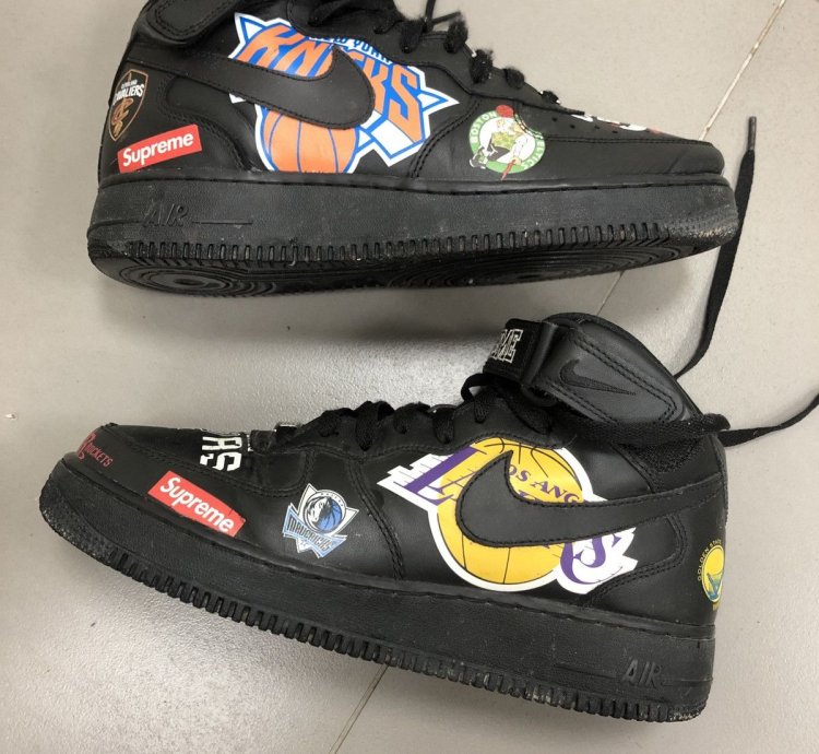 Supreme Nba Nike Air Force 1 Mid 07 Black 2018