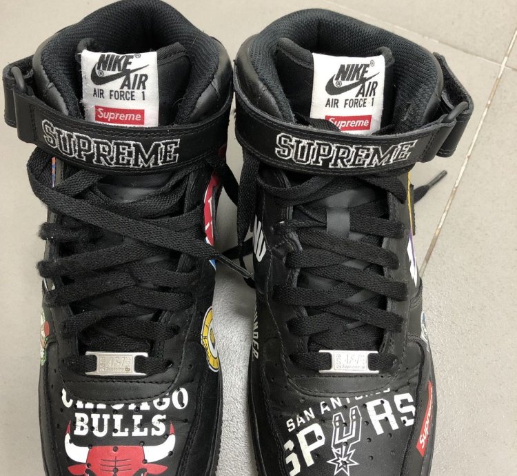 Supreme Nba Nike Air Force 1 Mid 07 Black 2018