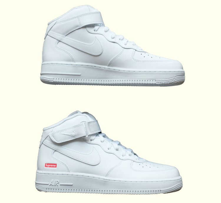 Supreme Nike Af1 Mid Air Force 1 Sp Shoes Mens Sz 10 Womens