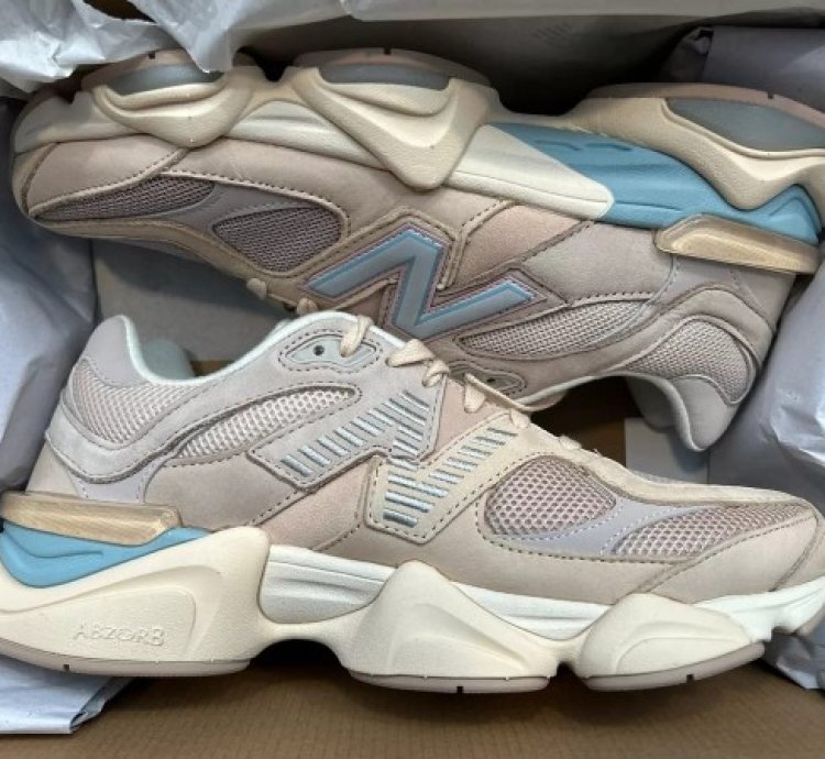 Newbalance 9060 Ivory Cream Pink Sand Sneakers