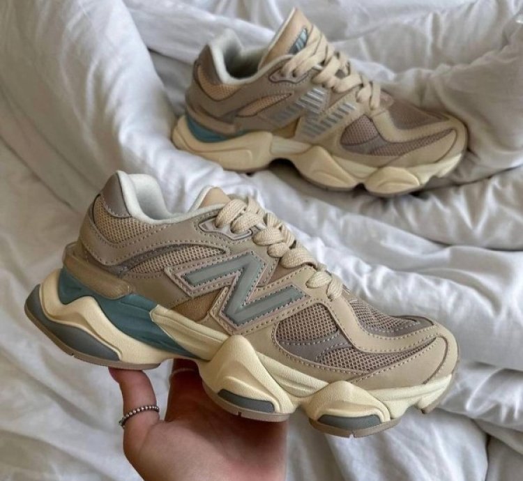 Newbalance 9060 Ivory Cream Pink Sand Sneakers
