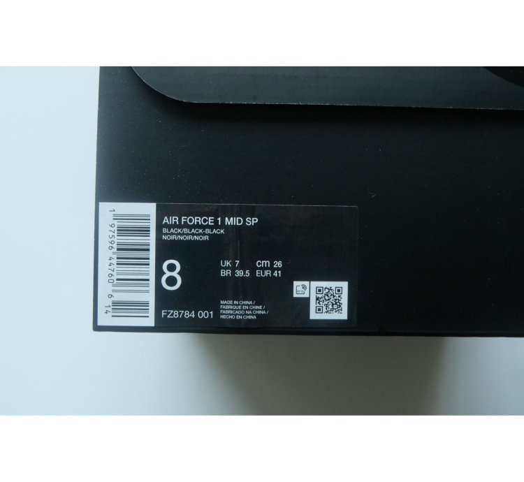 Supreme Nike Af1 Mid Air Force 1 Sp Shoes Mens Sz 8 Womens