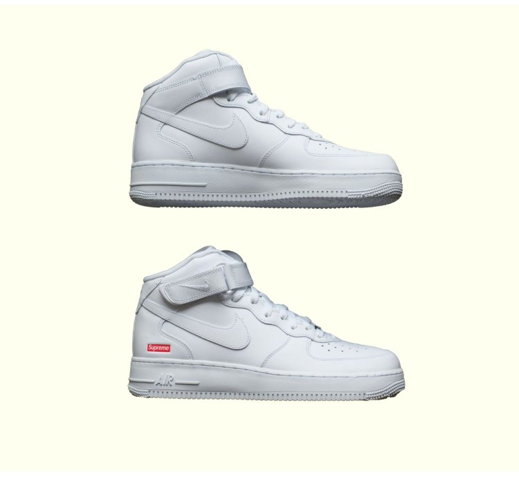 Supreme Nike Af1 Mid Air Force 1 Sp Shoes Mens Sz 9 Womens