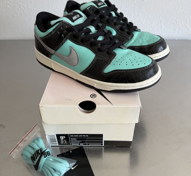 Nike Dunk Sb Tiffany Size 9 5 2005 Tiffs Diamonds