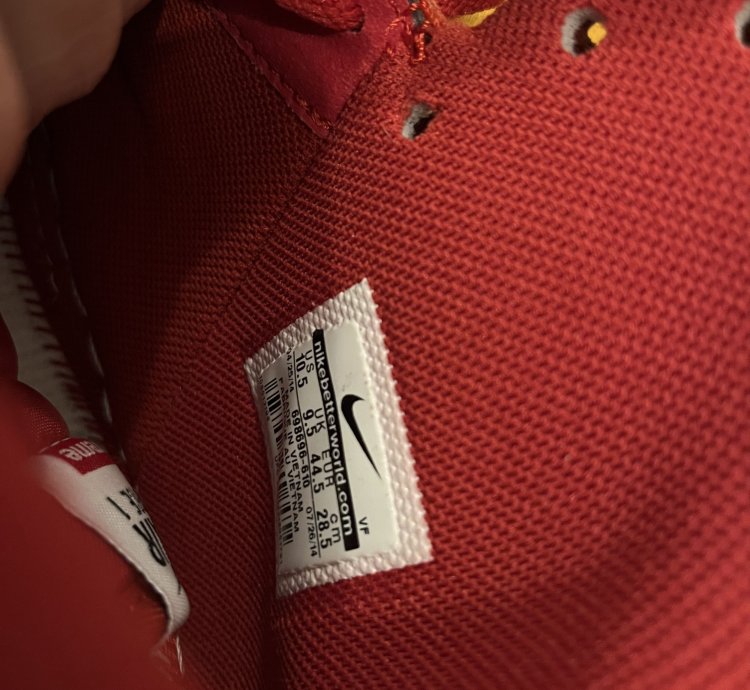 Supreme Nike Air Force 1 High World Famous Red 2014