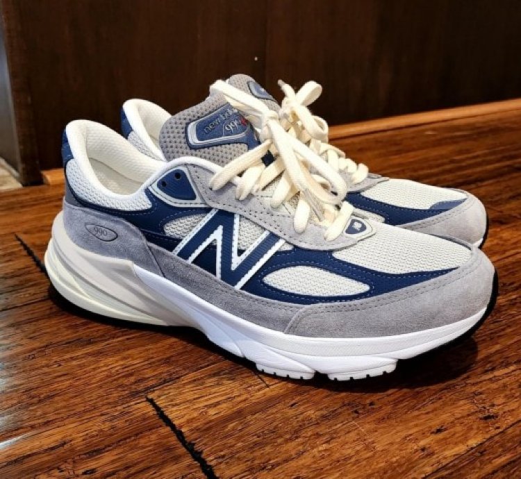 Newbalance 990 V6 Grey Navy Running Shoes