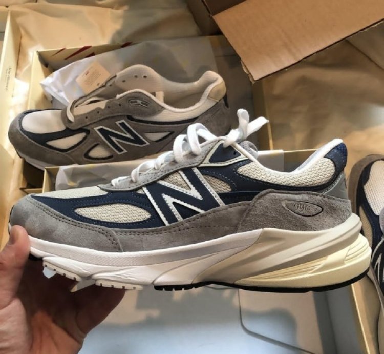Newbalance 990 V6 Grey Navy Running Shoes
