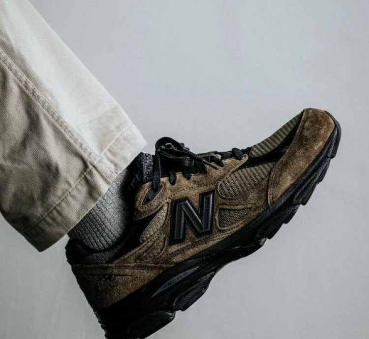 Newbalance 990v3 Jjjjound Brown Black Running Shoes
