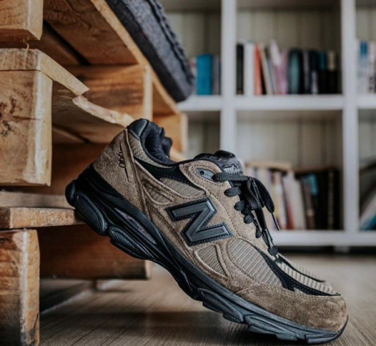 Newbalance 990v3 Jjjjound Brown Black Running Shoes