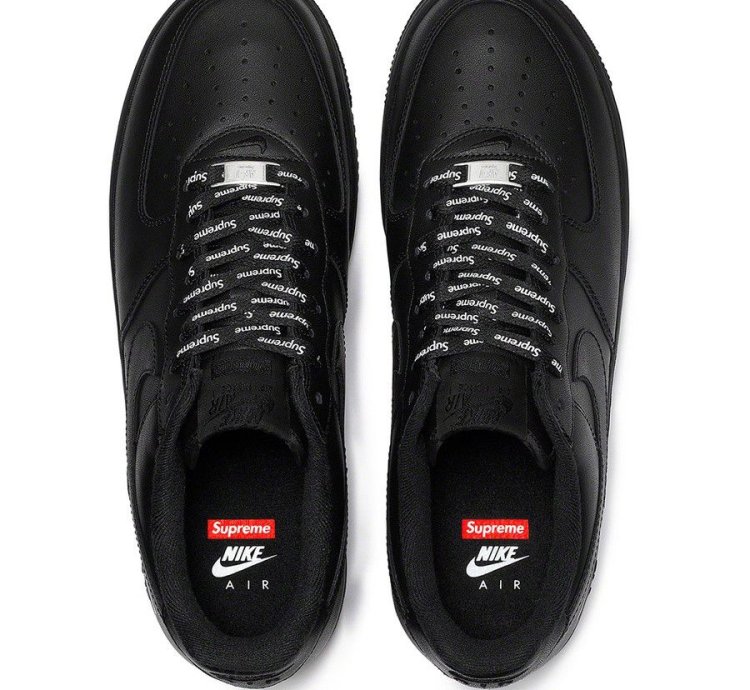 Supreme Nike Air Force 1 Low Black Size 5
