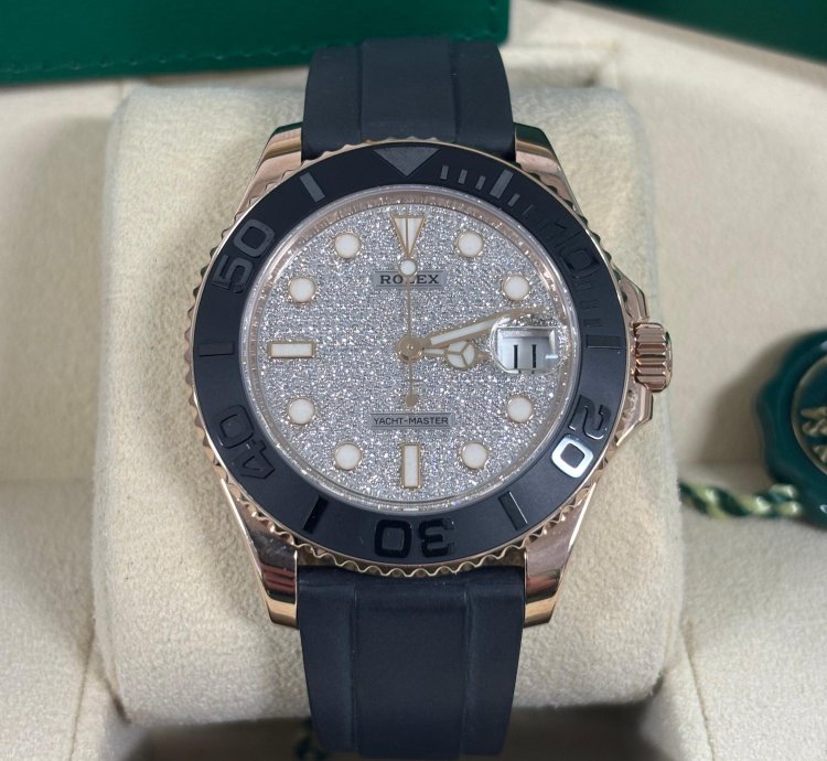 Rolex Yacht-master 37 268655 Pave Diamond Dial New 2023