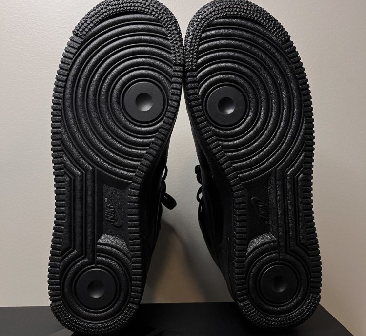 Supreme Nike Air Force 1 Mid Box Logo - Triple Black