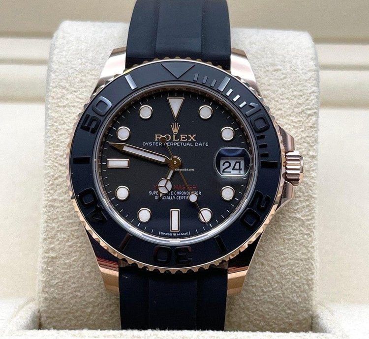 Rolex Yacht-master 37 268655 Rose Gold Black Dial
