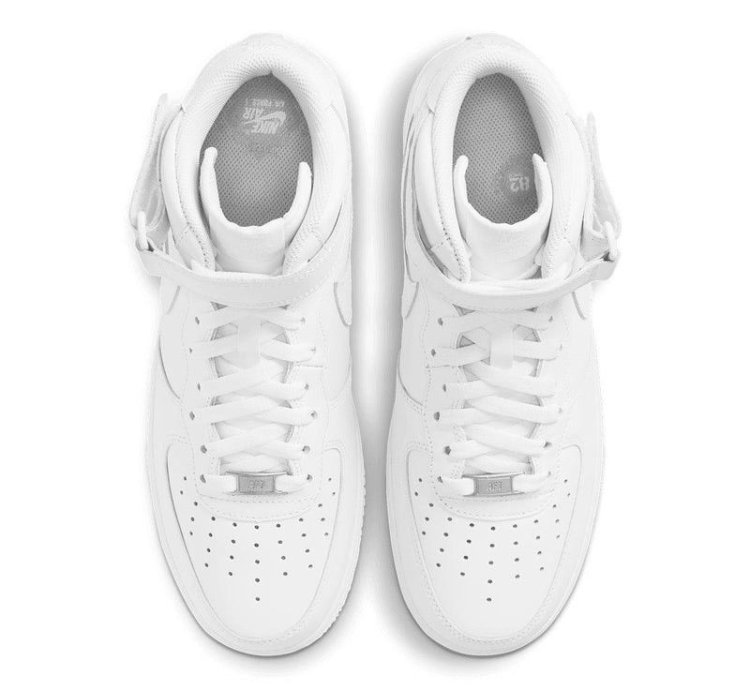 Supreme Nike Air Force 1 Mid Box Logo Triple White 11
