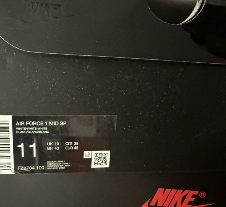 Supreme Nike Air Force 1 Mid Box Logo Triple White 11