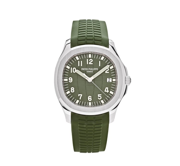Patek Philippe Aquanaut 5168g-010 Jumbo White Gold Khaki Green