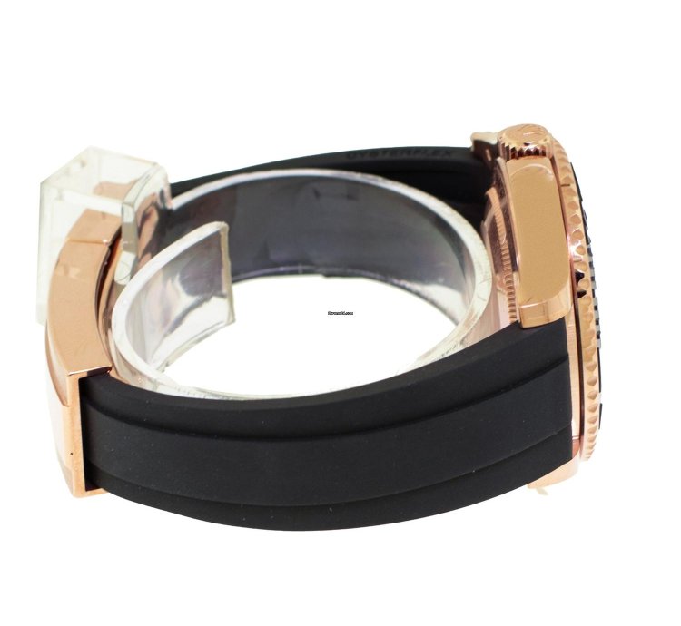 Rolex Yacht-master 37 37mm Rose Gold Black Dial Black Bezel 268655