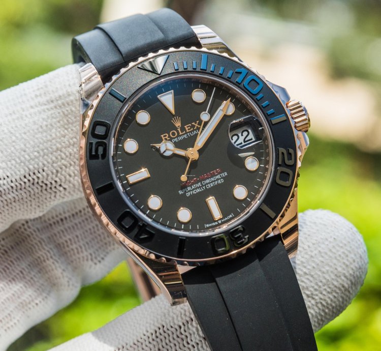 Rolex Yacht-master 37 37mm Rosegold Oysterflex