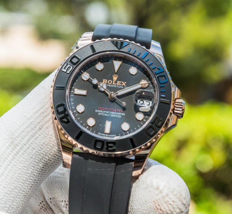 Rolex Yacht-master 37 37mm Rosegold Oysterflex