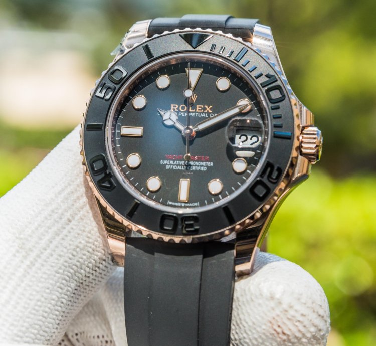 Rolex Yacht-master 37 37mm Rosegold Oysterflex