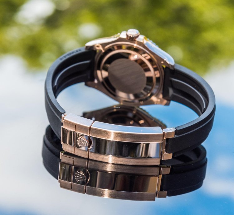 Rolex Yacht-master 37 37mm Rosegold Oysterflex