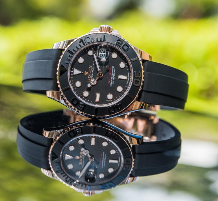 Rolex Yacht-master 37 37mm Rosegold Oysterflex