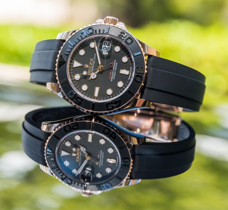 Rolex Yacht-master 37 37mm Rosegold Oysterflex