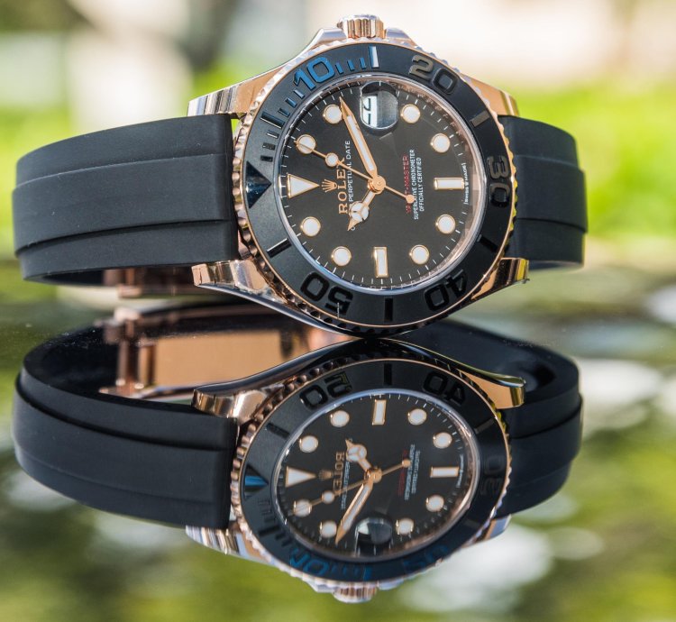 Rolex Yacht-master 37 37mm Rosegold Oysterflex