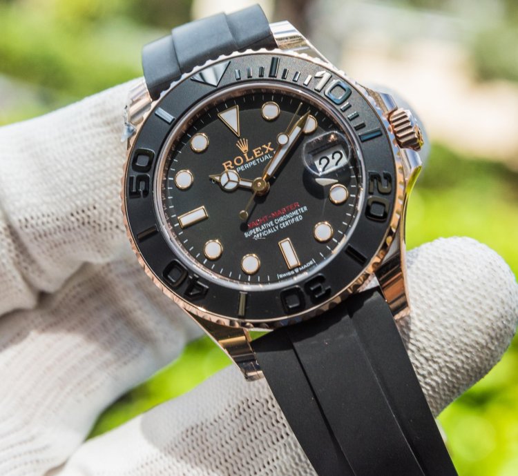 Rolex Yacht-master 37 37mm Rosegold Oysterflex