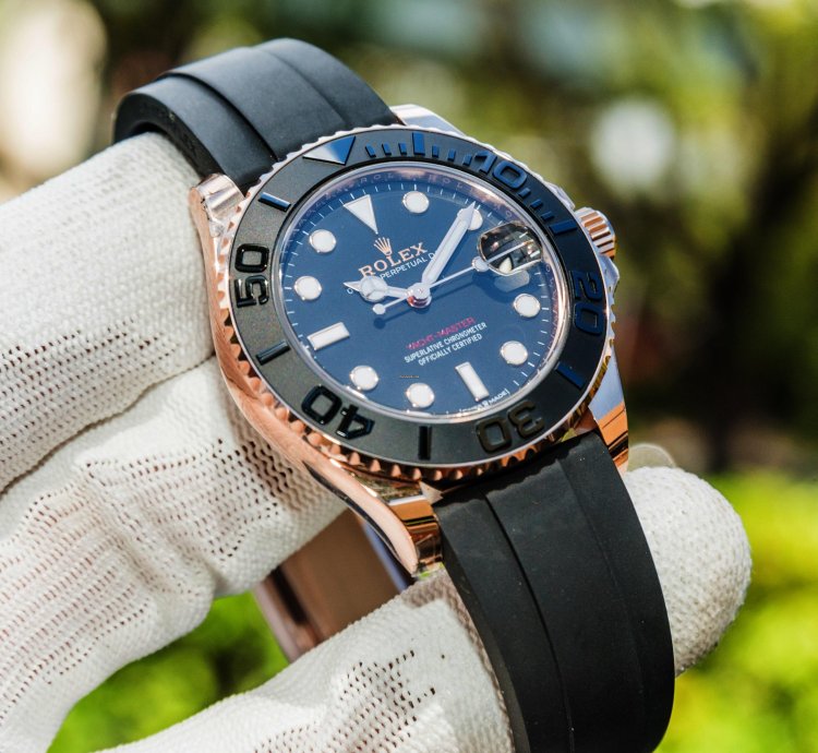 Rolex Yacht-master 37 37mm Rosegold Oysterflex