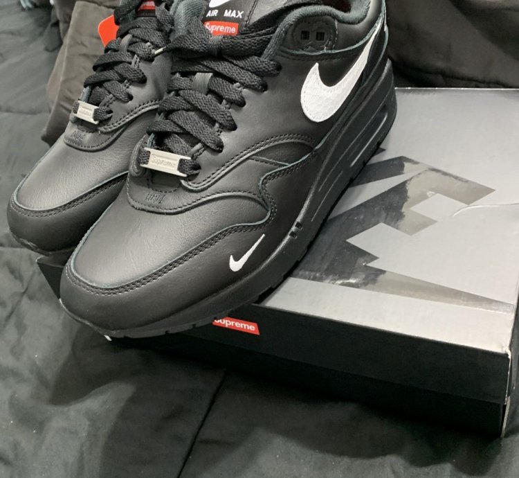 Supreme Nike Air Max 1 87 Sp Black White - Size 7