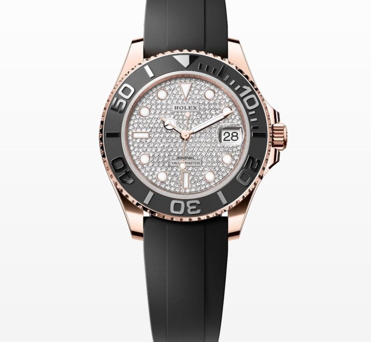 Rolex Yacht-master 37 Diamond Paved Dial Unworn