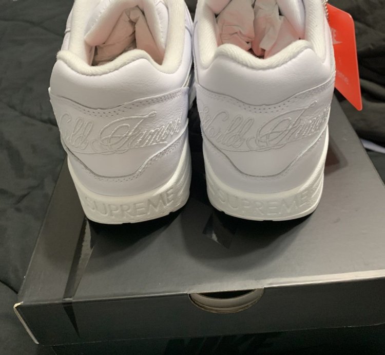 Supreme Nike Air Max 1 87 Sp Triple White - Size 9