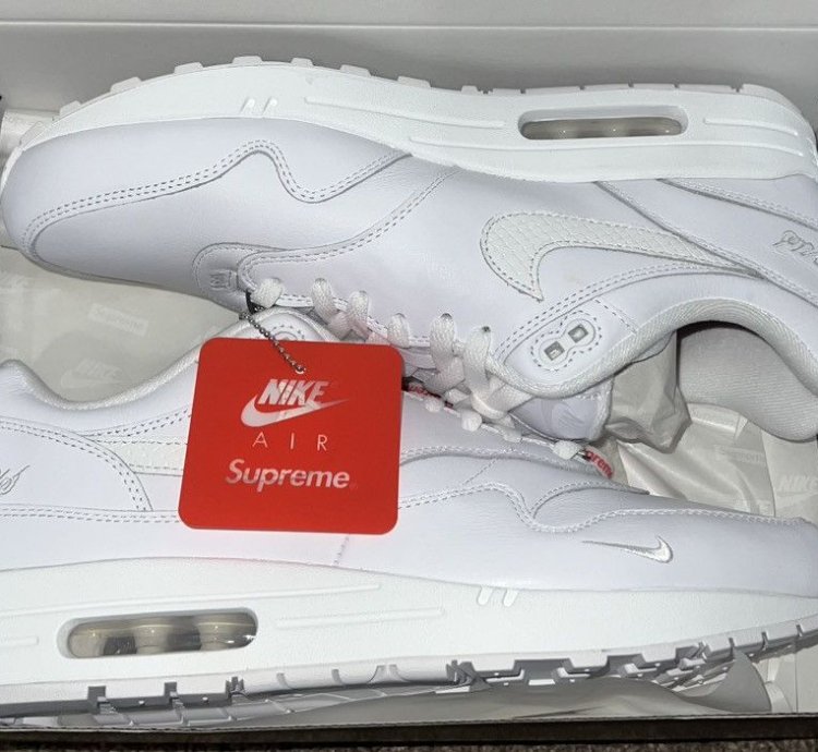 Supreme Nike Air Max 1 87 Sp White Size 11 5 Ss 25