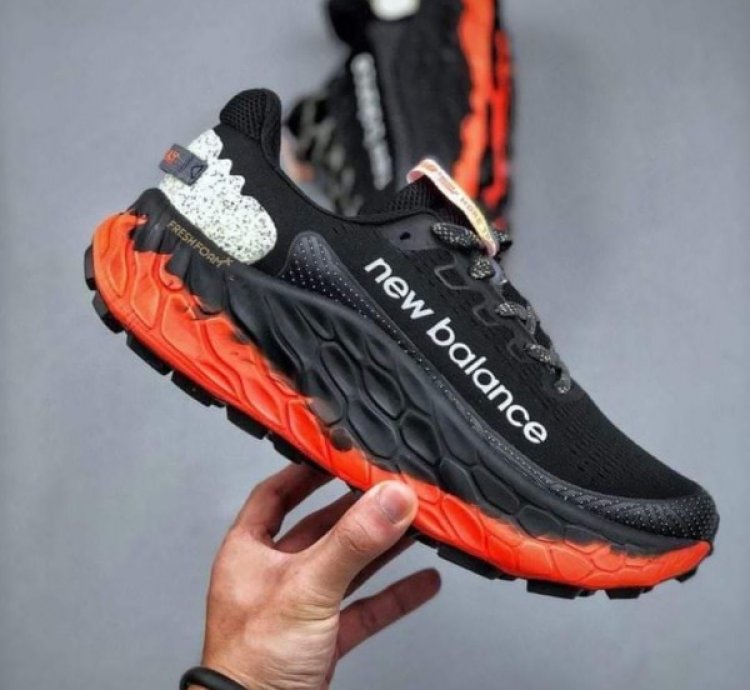 Newbalance Fresh Foam X More Trail V3 Black Orange Running Shoes